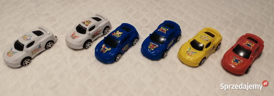 Zestaw 6 aut wyścigowych sportowych z napędem Samochody i pojazdy śląskie Czeladź sprzedam