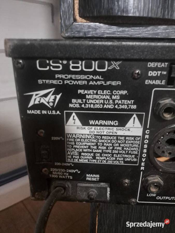 Wzmacniaczkońcówka mocy Peavey CS800X lubelskie Puławy