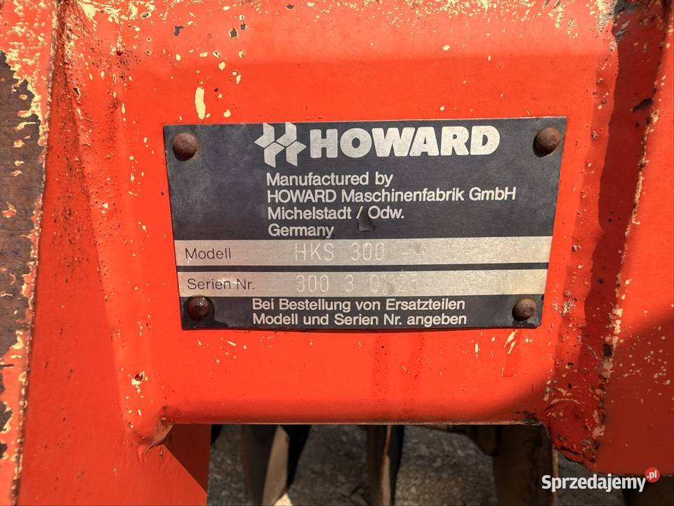 Brona talerzowa HOWARD HKS 300 3 m Ciężka Łowicz