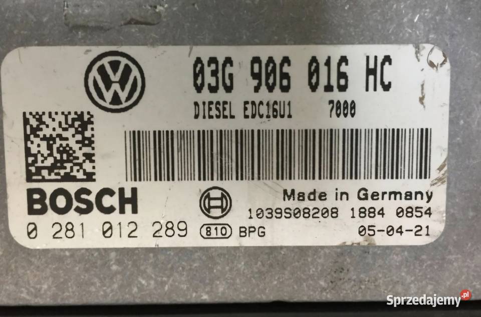 STEROWNIK SILNIKA ALTEA TOLEDO III CADDY III 19 Działoszyce