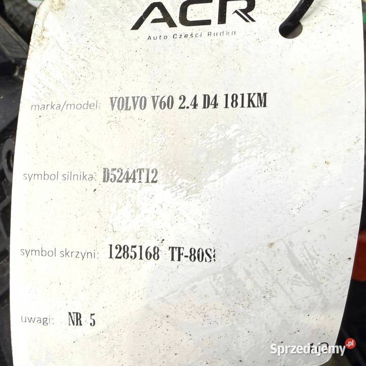 SILNIK D5244T12 Volvo S60 II V60 S80 V70 III osobowe lubelskie Chełm