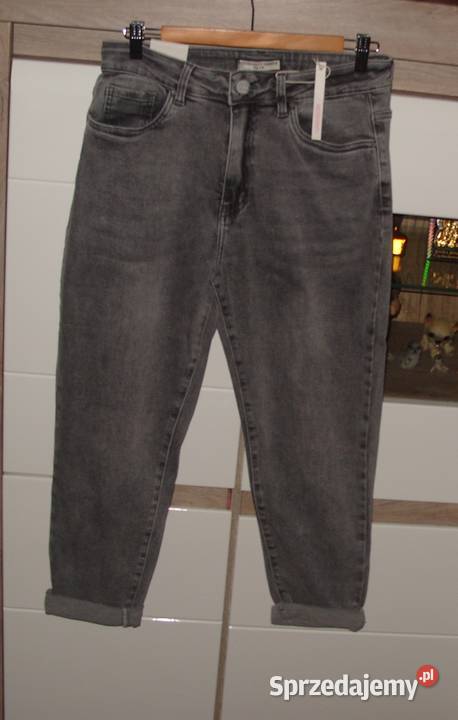 jeansy z serduszkiem pasek REDSEVENTY r L XL Rozmiar 40(L) Spodnie wielkopolskie Rawicz