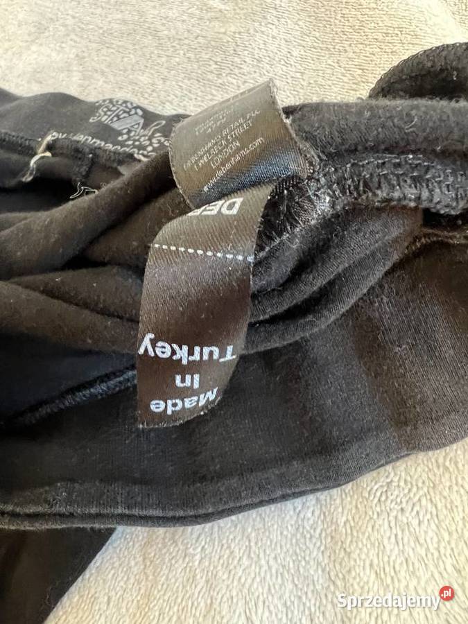 Spodnia legginsy czarne z guzikami