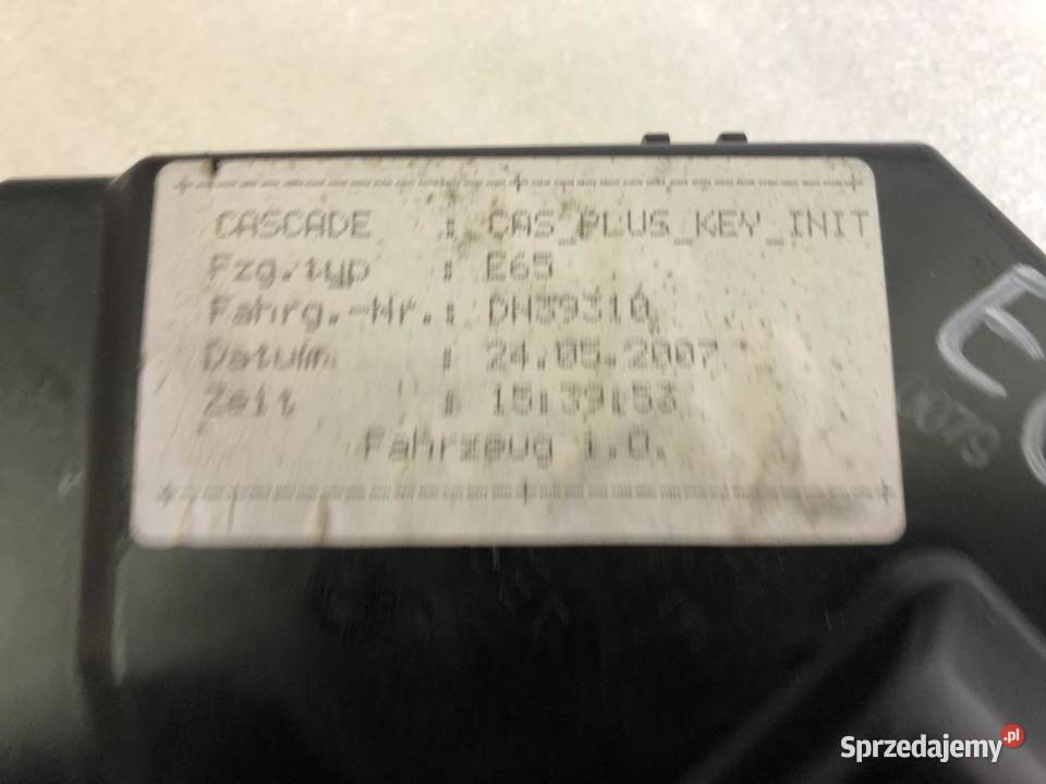 STACYJKA KLUCZYK MODUŁ 6943827 BMW E65 LIFT wielkopolskie