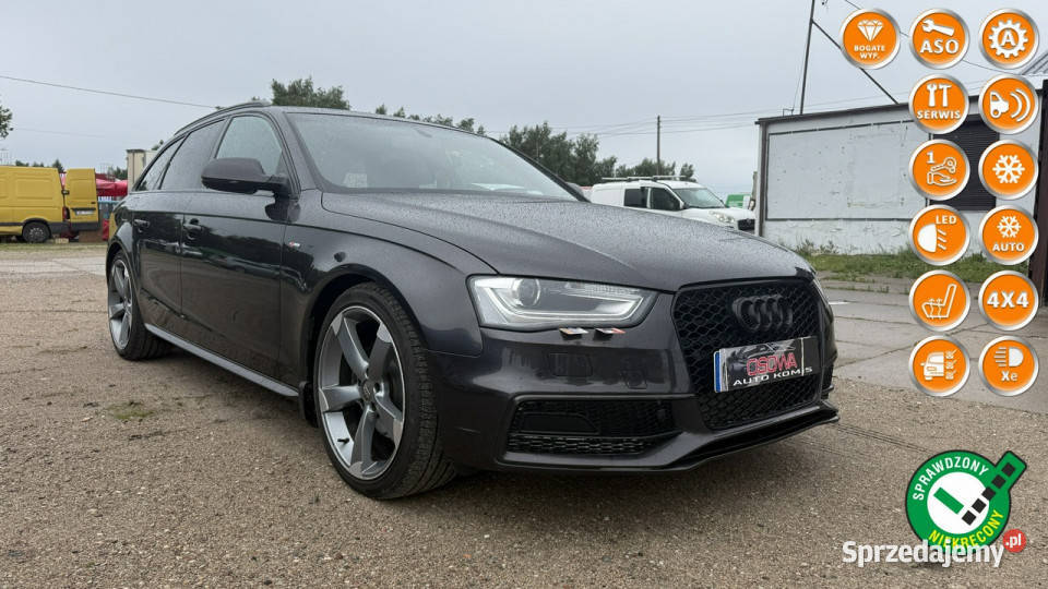 Audi A4 Avant 20tdi quattro sLine 177 bi xenon przyciemniane szyby Gdańsk