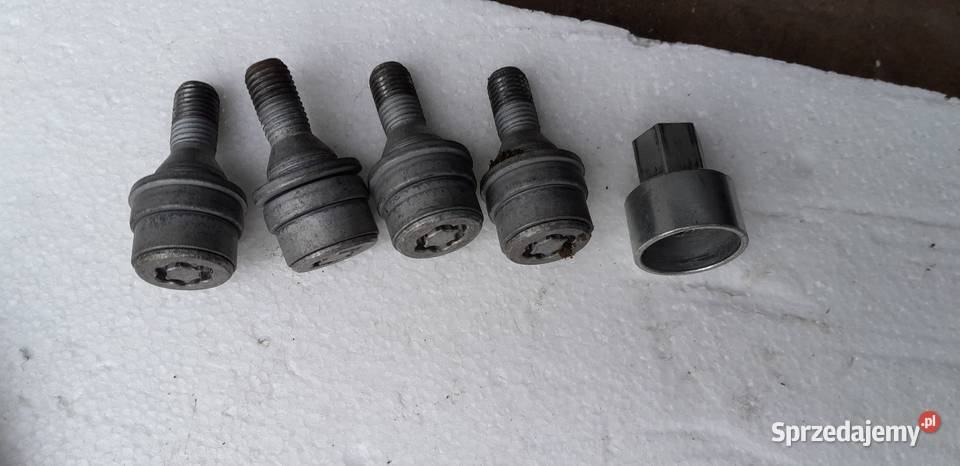 Śruby antykradzieżowe Toyota klucz komplet