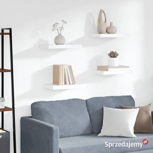 vidaXL Półki ścienne 4 białe 40x23x38 SKU323807 Dom i Ogród Warszawa