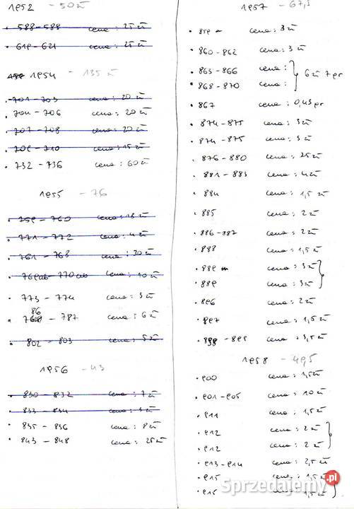 Kolekcja kopert FDC z lat 19531990 Filatelistyka Lublin