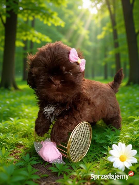 Przepiękna czekolada suczka rasy ShihTzu szuka opolskie Namysłów