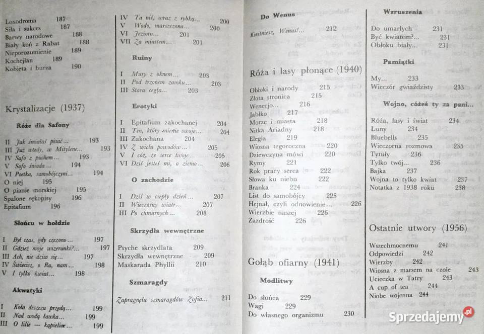 Wiersze wybrane Maria Pawlikowska Jasnorzewska Chełm