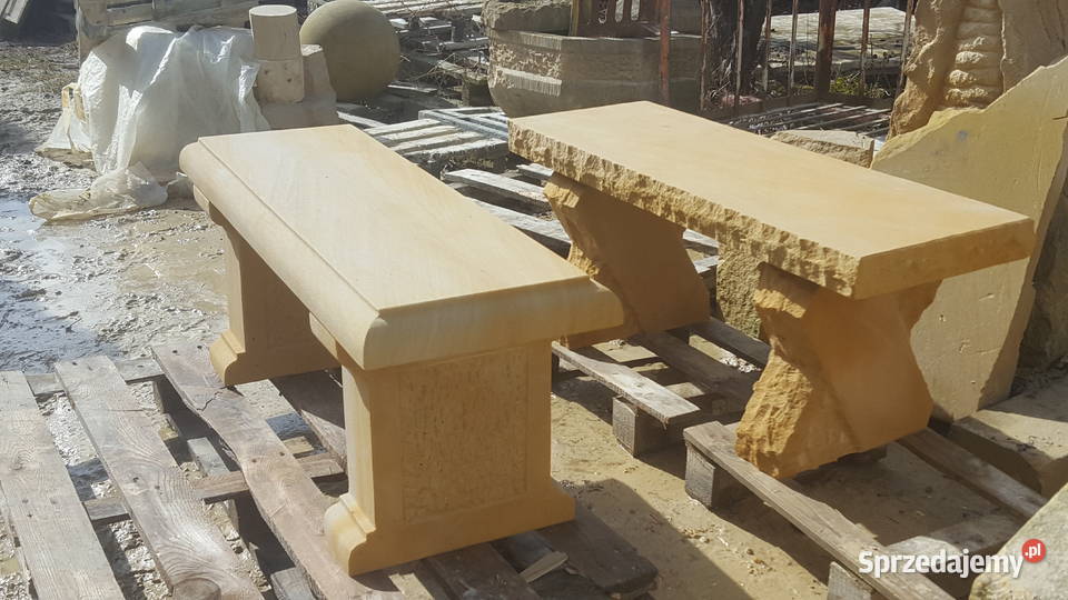 ŁAWKI Z PIASKOWCA naturalnego naturalny kamień Kamienna Góra