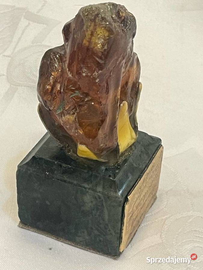 Bursztyn z grawerem Kraków