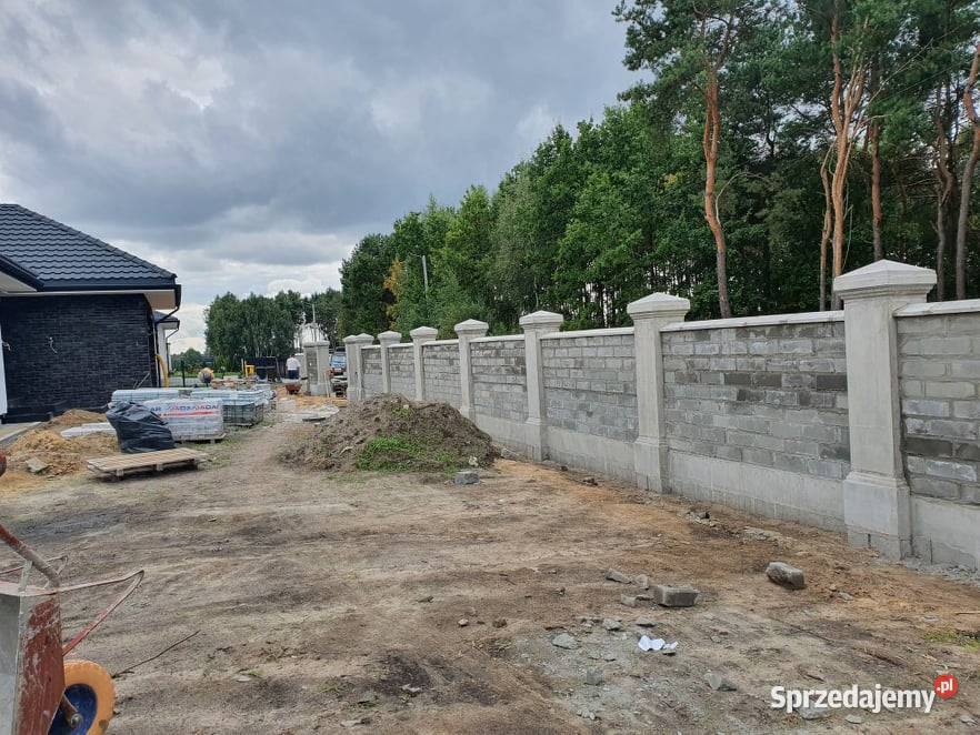Klasyczne Boniowane Ogrodzenia Betonowe Białystok sprzedam