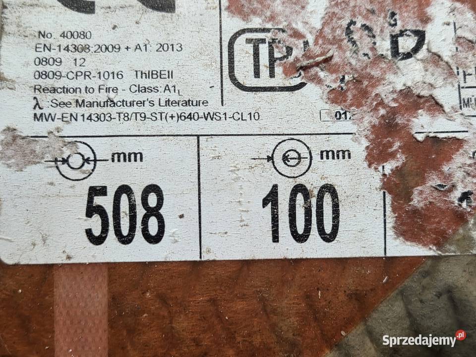 wełna mineralna do izolacji rur fi 508 grubość dolnośląskie Jagielnica