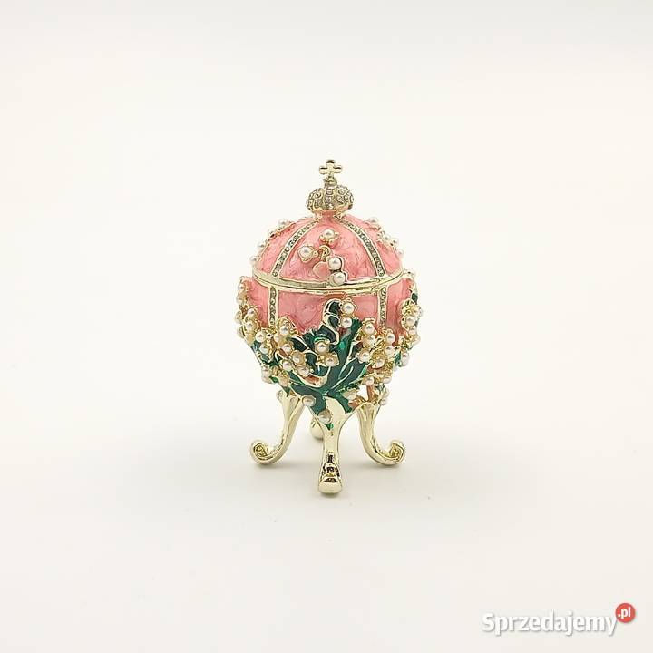 Jajko jajo faberge pojemniki szkatułka różowe Zawiercie