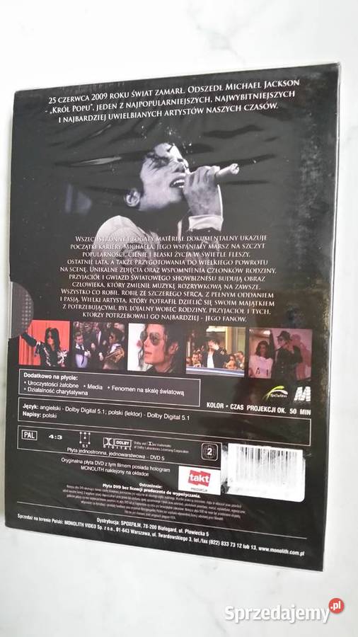 W HOLDZIE MICHAELOWI JACKSONOWI dvd video Puławy sprzedam