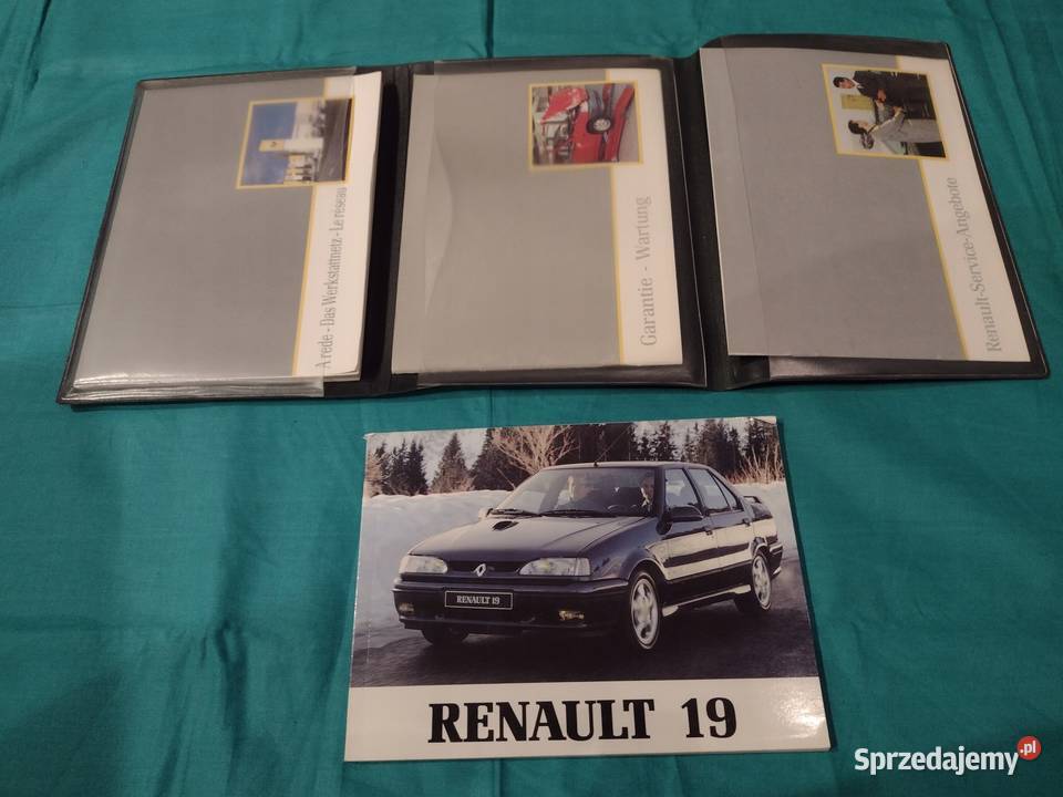 RENAULT 19 Instrukcja Obslugi książka serwisowa Łódź