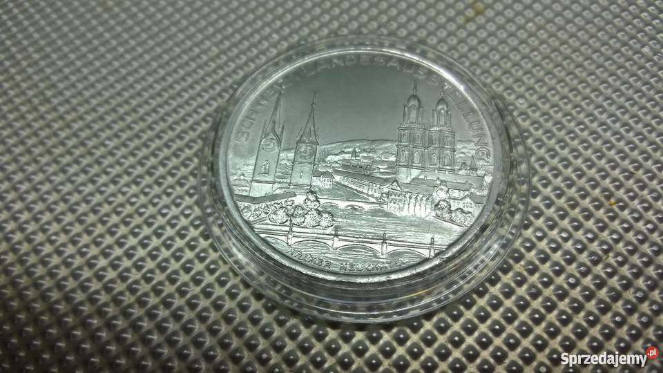 medal SZWAJCARIA 1939 Zurich Aluminium Pavillon Warszawa