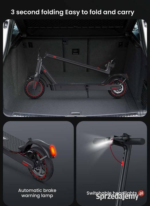 Hulajnoga elektryczna iscooter i9 350W 30h