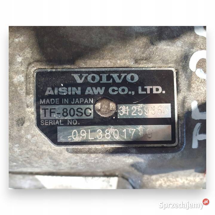 SKRZYNIA BIEGÓW 31259368 Volvo S60 II V60 S80 osobowe Chełm
