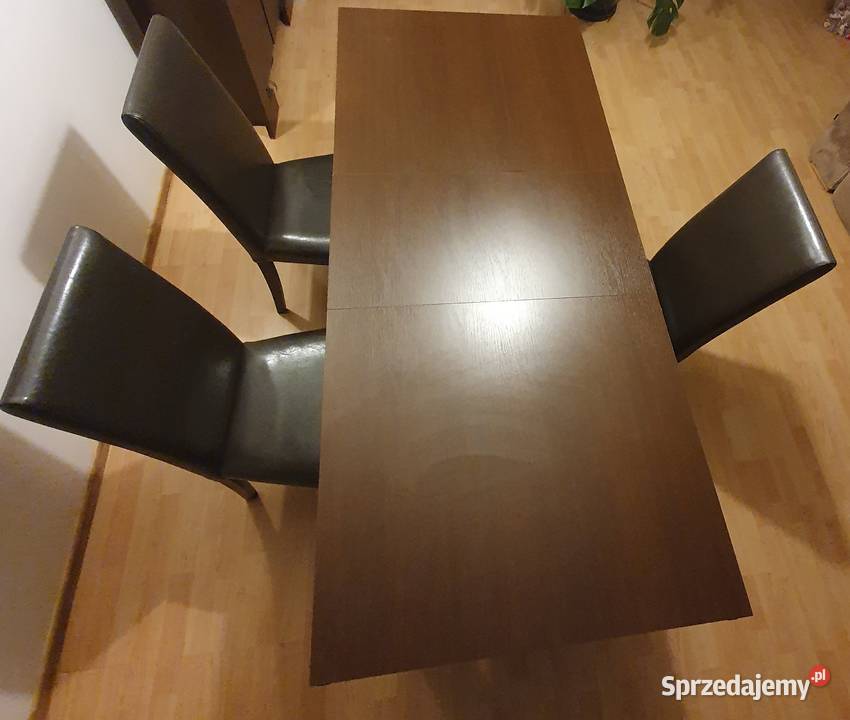 Stół rozkładany 140180 szerokość 80 kolor wenge wielkopolskie Poznań