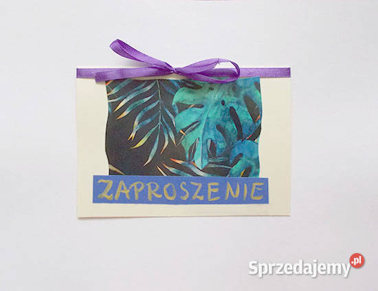monstera zaproszenie bez tekstu boho zaproszenia Pozostałe Opole
