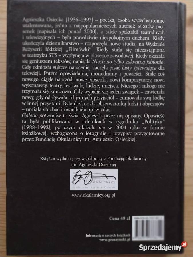 Agnieszka Osiecka Galeria potworów Warszawa