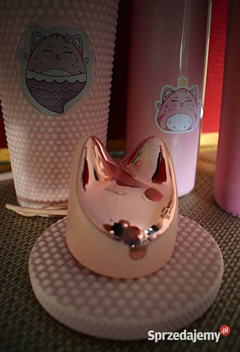 Duży zestaw do napojów seria z kotkiem dużo Chełmno