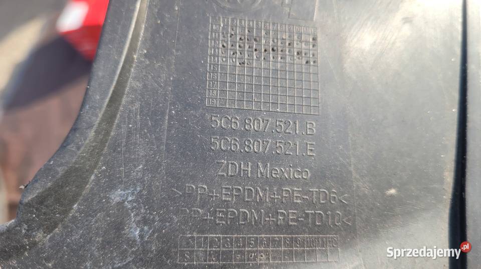 VW JETTA VI DYFUZOR DOKŁADKA ZDERZAK TYŁ SPOILER Spoilery Ruda Śląska sprzedam