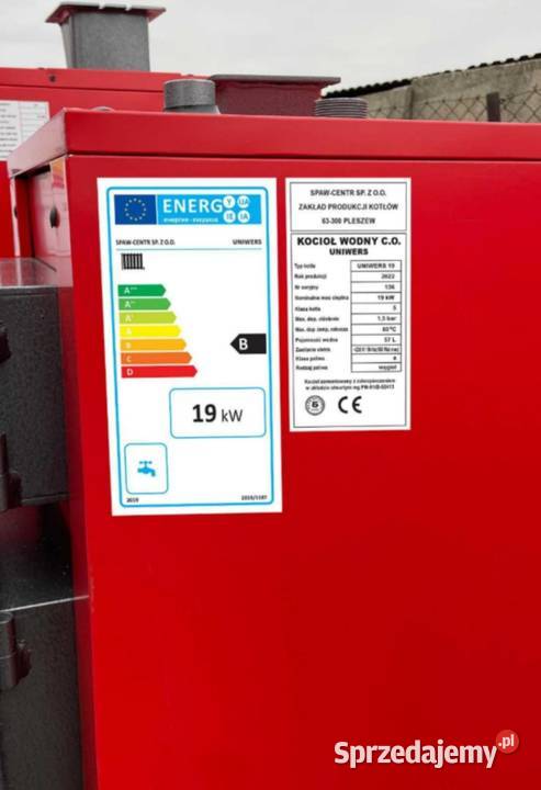 Kocioł 19kw do 160m2 na drewno węgiel Pleszew sprzedam