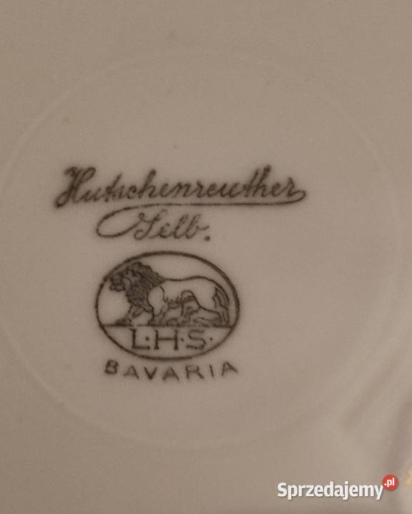 HUTSCHENREUTHER PATERA ART DECO Z UCHWYTAMI Porcelana i szkło Pabianice