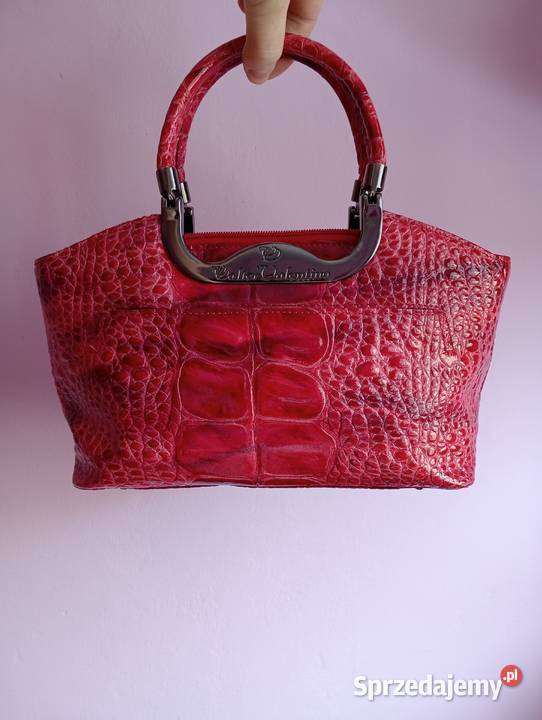 Walter Valentino Italy torebeczka vintage skóra 24cm Kielce sprzedam