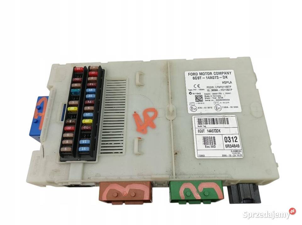 SKRZYNKA BSI 6G9T14A073DK 20 D Ford Galaxy Mk3 Rok produkcji 2006