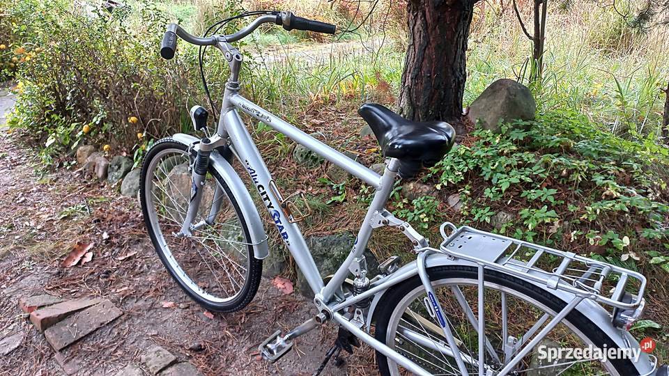 Rower Miejski Męski Alu City Star Sram S7 biegów Miejskie dolnośląskie Wołów