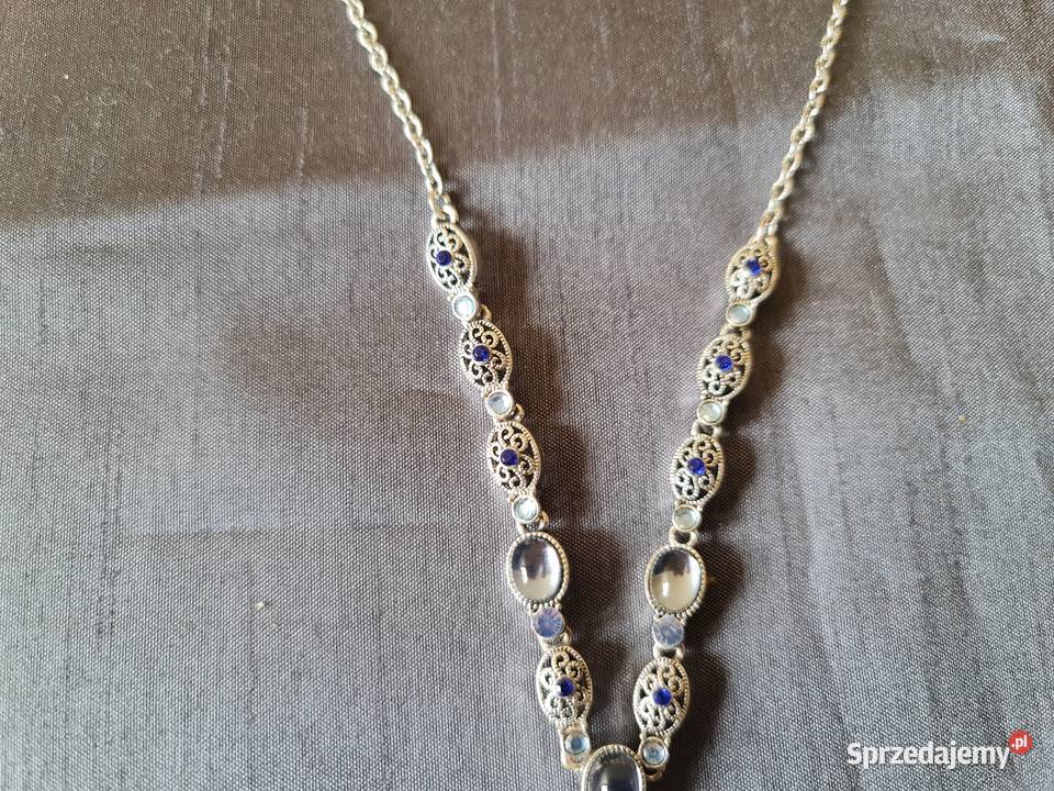 Biżuteria z okresu PRLu Naszyjnik z kamykami Pozostałe sprzedam