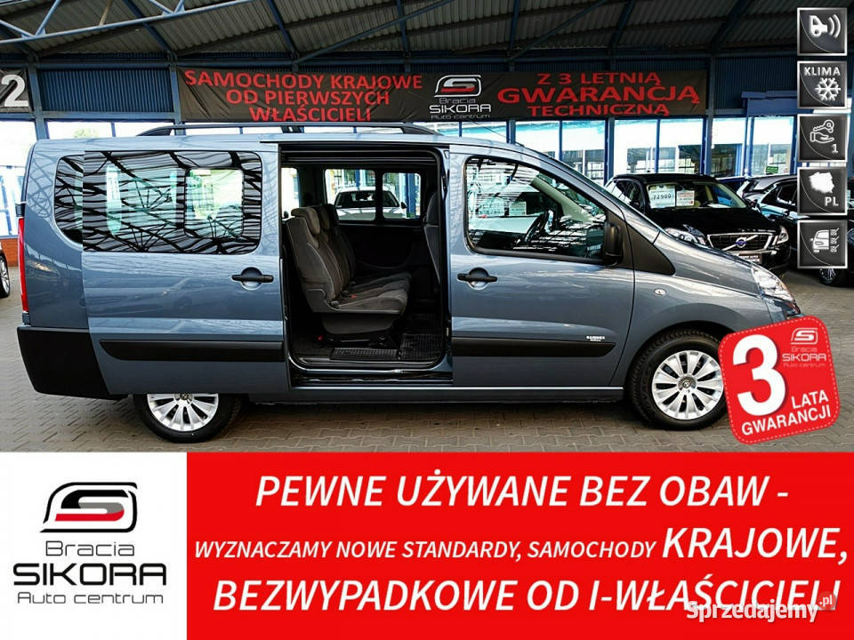 Fiat Scudo DŁUGI 6-OSÓB MOC: 165KM 3Lata GWARANCJA I-wł Krajowy Bezwypadko…