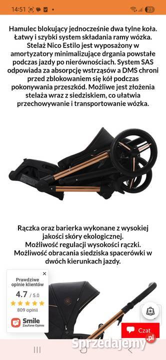 Wózek 3w1 Bebetto Nico Fotelik Cybex Głogów