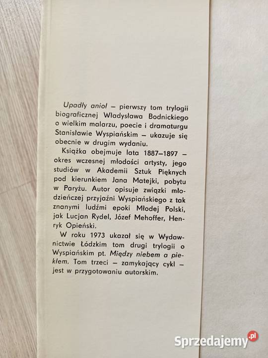 Upadły anioł Władysław Bodnicki Kraków