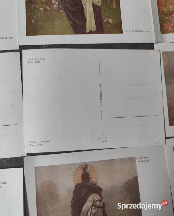 Vintage Komplet pocztówek Boży Sosnowiec sprzedam
