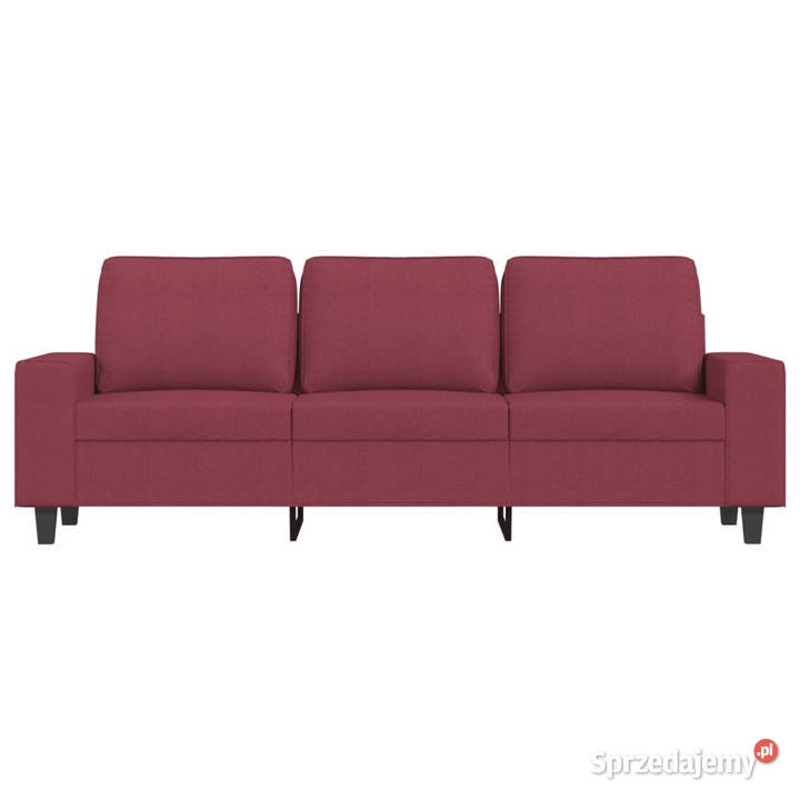 Sofa 3osobowa winna czerwień 180 cmtapicerowana mazowieckie Warszawa