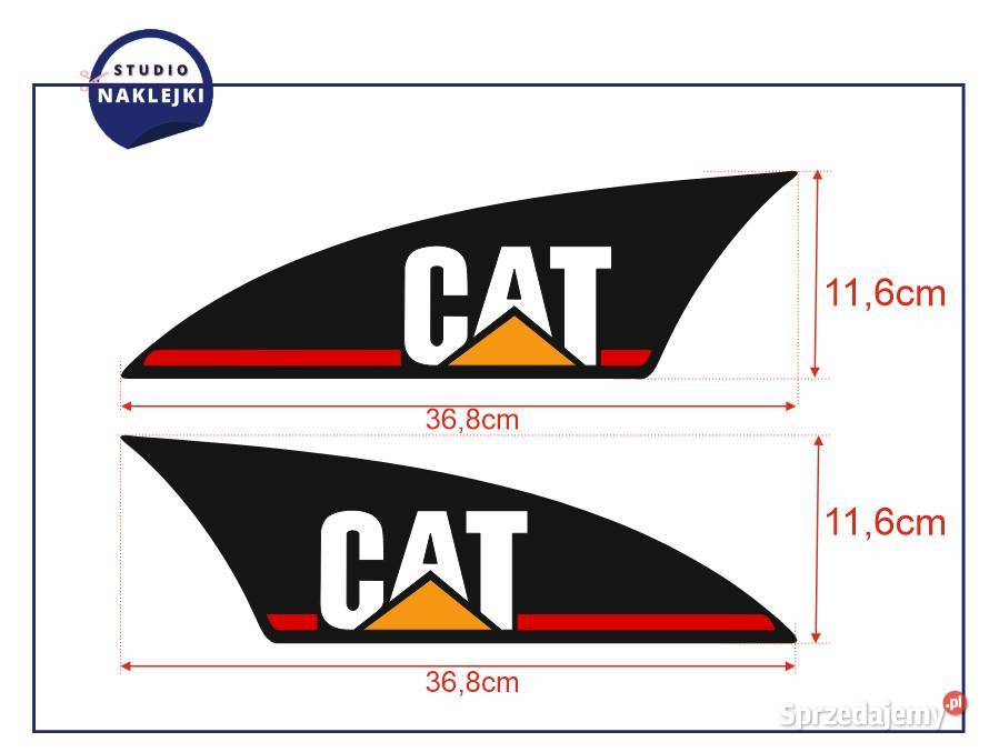 Naklejki CAT Caterpillar na ramię 368x116 świętokrzyskie