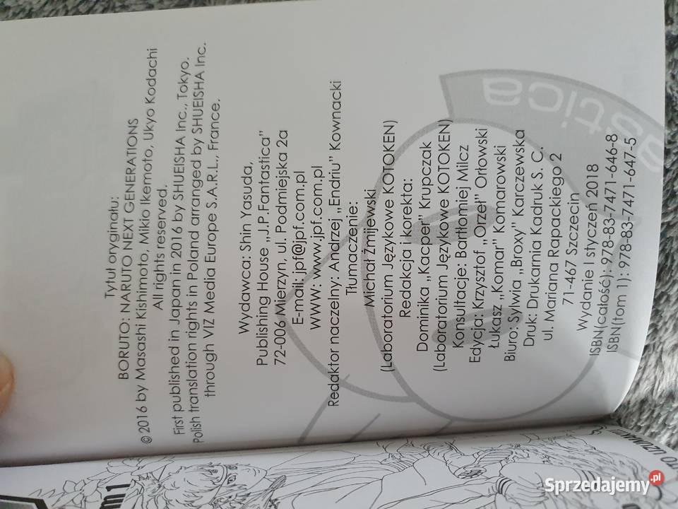 Boruto zestaw 7 tomów wydanie 1 2018 Gdynia