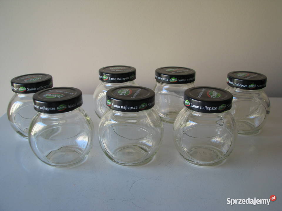 Słoje słoiki słoiczki z nakrętkami na przetwory małopolskie Brzegi