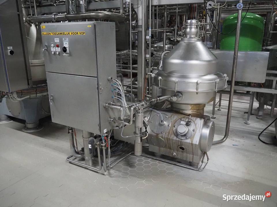 Wirówka Alfa Laval używana jako odtłuszczarka