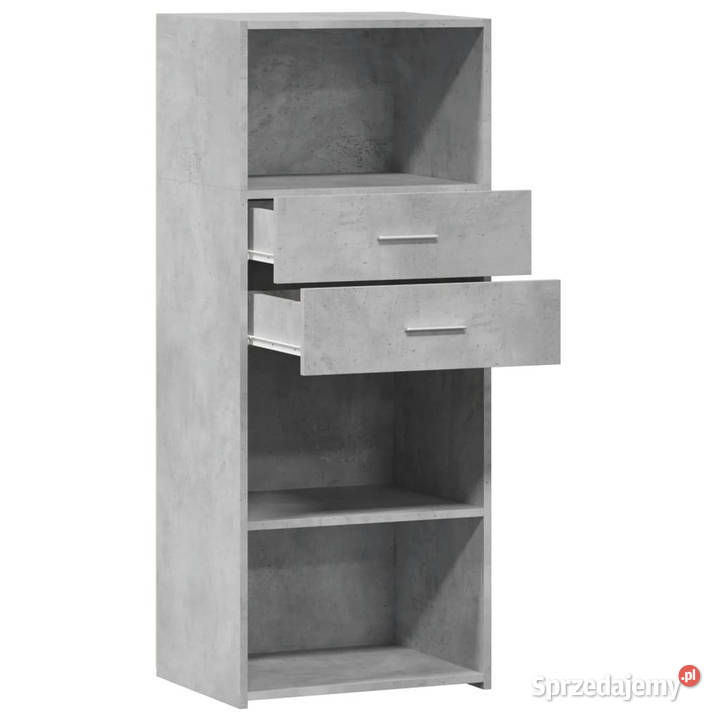 Wysoka szafka szarość betonu 50x425x124 WM846176 Warszawa sprzedam