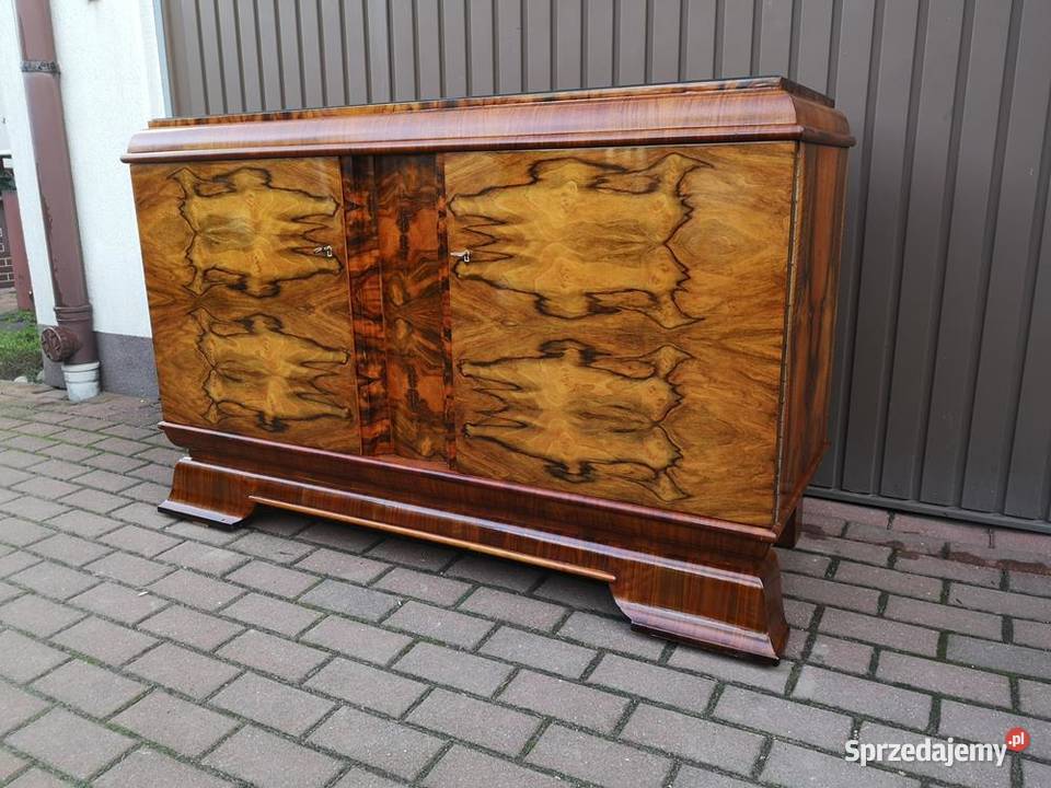 Komoda Pomocnik ARTDECO Orzech Stara Antyk Swarzędz