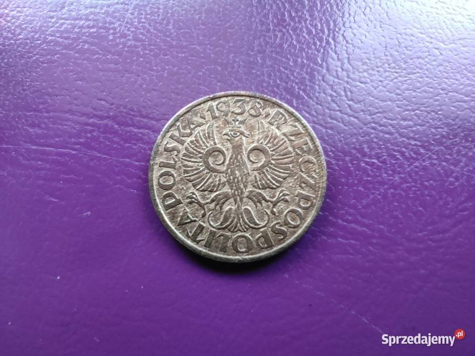 Moneta przedwojenna Sanacja II RP 2 grosze 1938 Pruszków