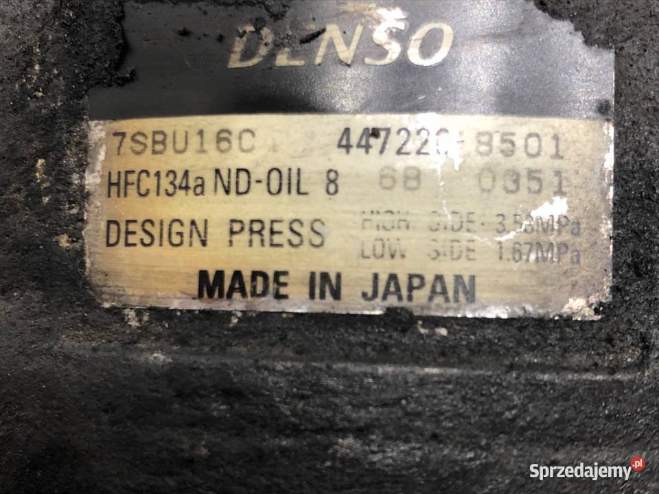 SPRĘŻARKA KLIMATYZACJI CITROEN C3 I 4472208501 podkarpackie sprzedam