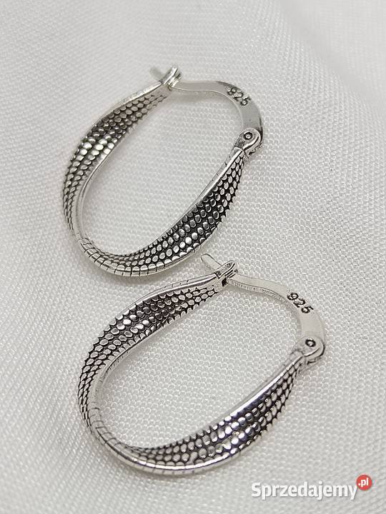 Kolczyki klasyczne 925 srebro Olesno