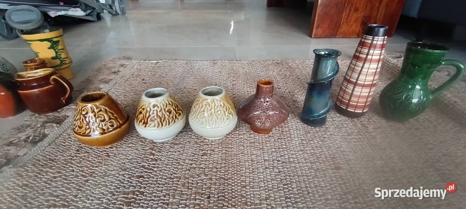 Wazony ceramiczne PRL Nysa